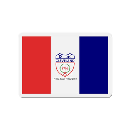 Flag of Cleveland Ohio - Die-Cut Magnet-3" x 3"-The Sticker Space