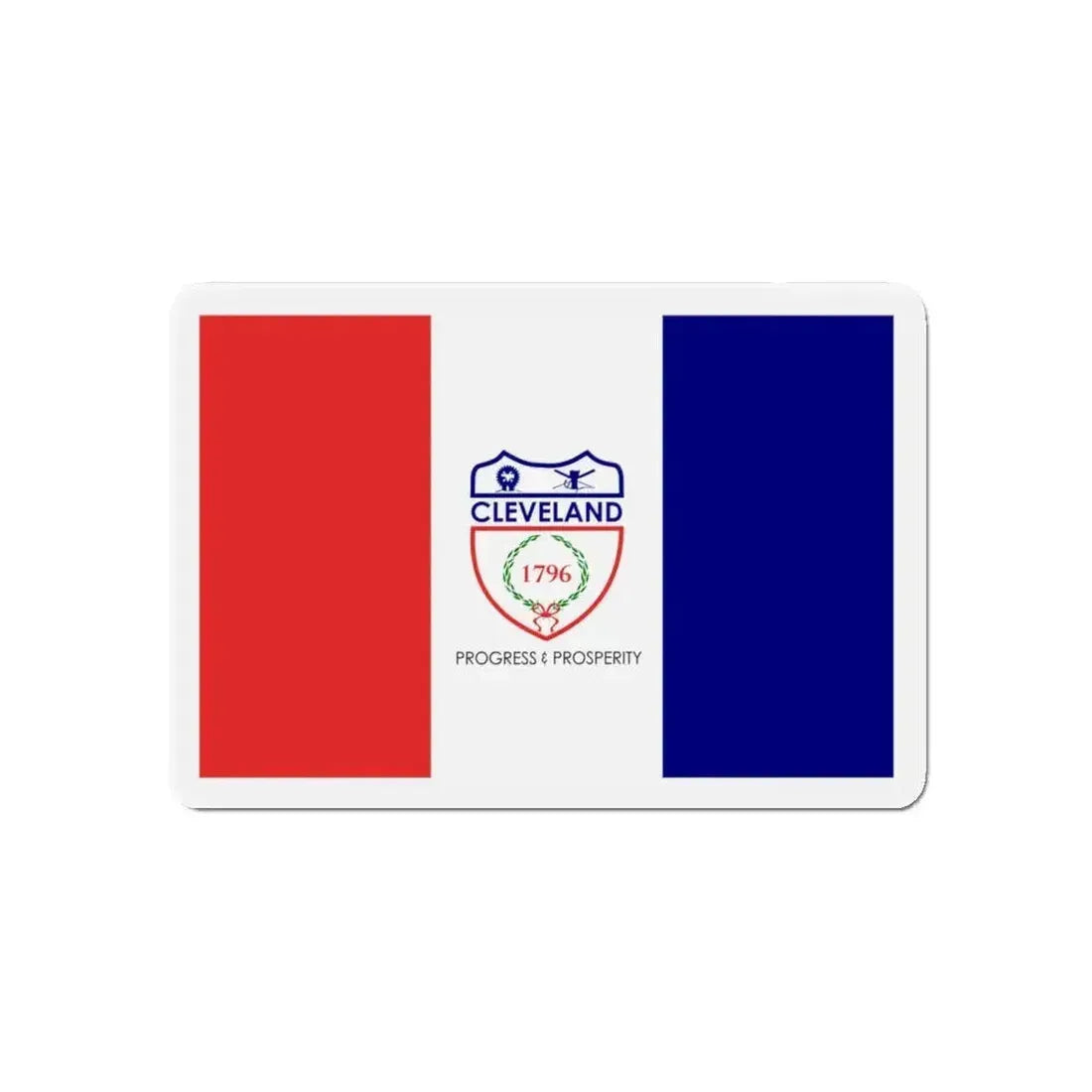 Flag of Cleveland Ohio - Refrigerator Magnet - The Sticker Space