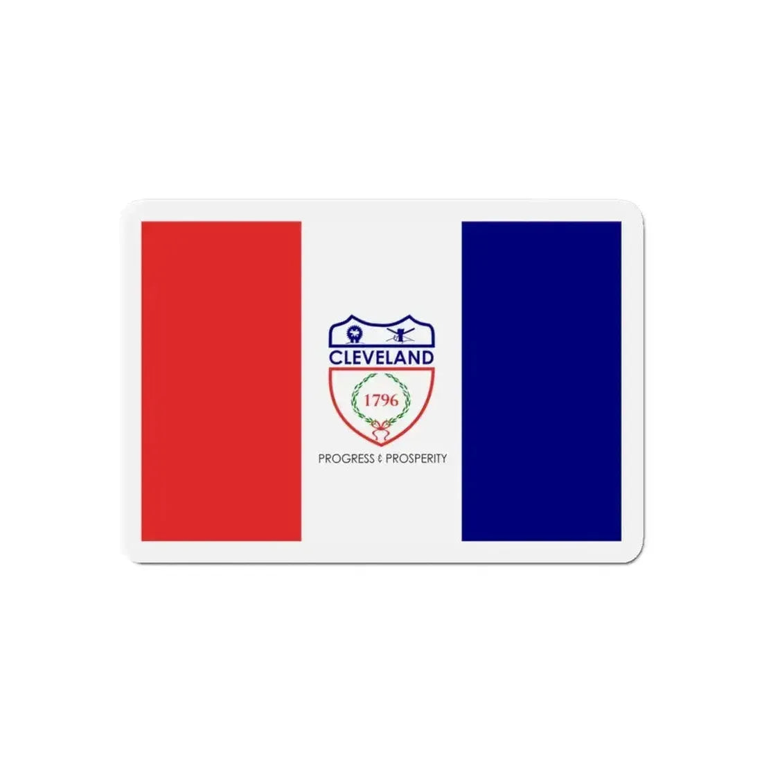 Flag of Cleveland Ohio - Refrigerator Magnet - The Sticker Space