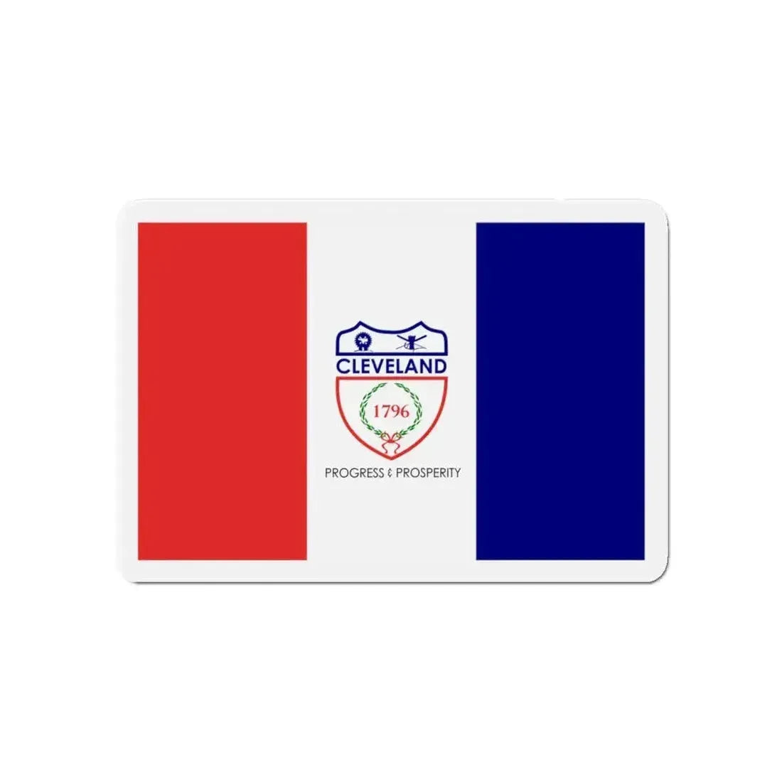 Flag of Cleveland Ohio - Refrigerator Magnet - The Sticker Space