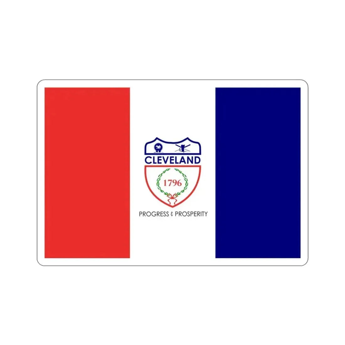Flag of Cleveland Ohio USA STICKER Vinyl Die-Cut Decal - The Sticker Space