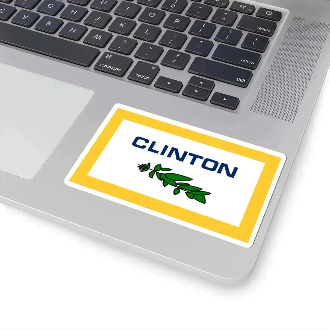 Flag of Clinton County Michigan (United States) STICKER Vinyl Kiss-Cut Decal - The Sticker Space