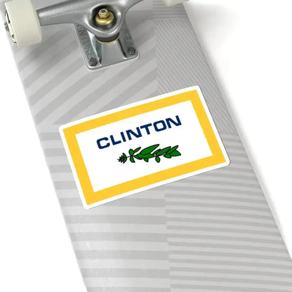 Flag of Clinton County Michigan (United States) STICKER Vinyl Kiss-Cut Decal - The Sticker Space