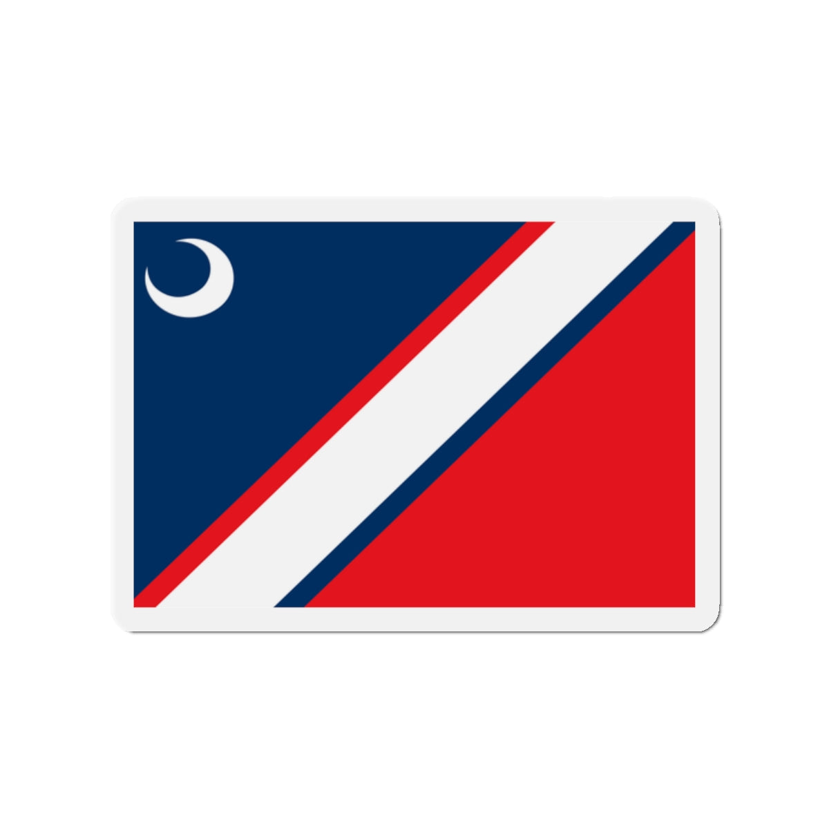 Flag of Clinton South Carolina - Die-Cut Magnet-2" x 2"-The Sticker Space