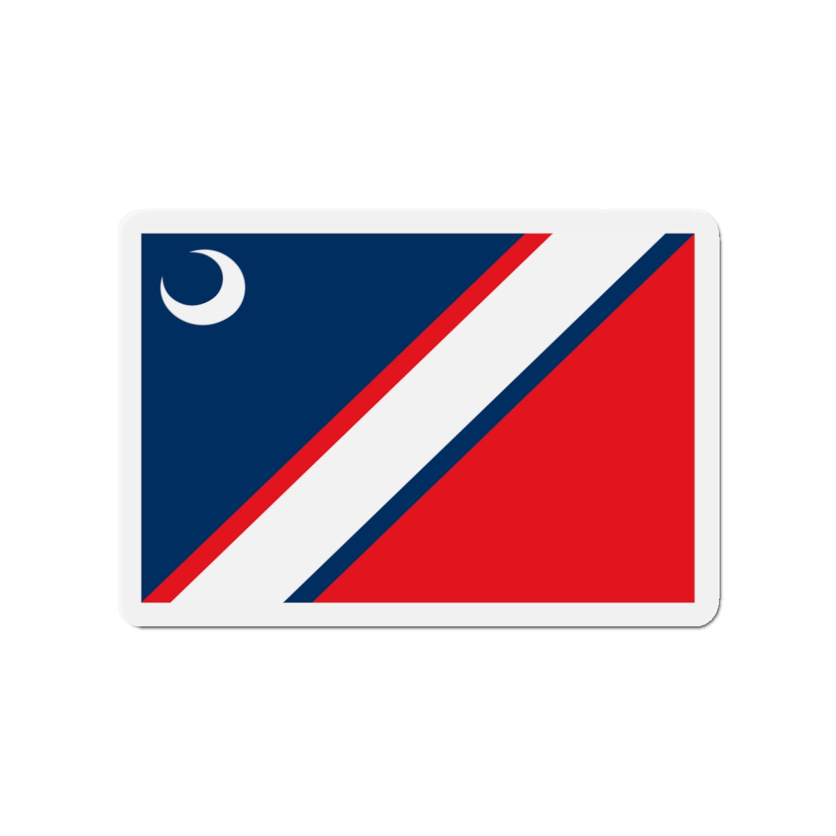 Flag of Clinton South Carolina - Die-Cut Magnet-3" x 3"-The Sticker Space