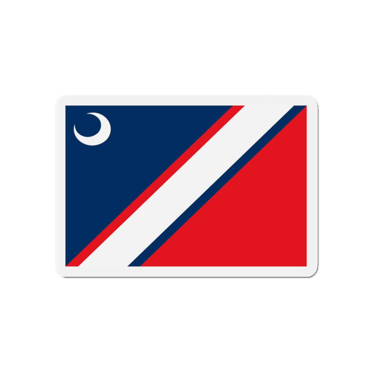 Flag of Clinton South Carolina - Die-Cut Magnet-4" x 4"-The Sticker Space