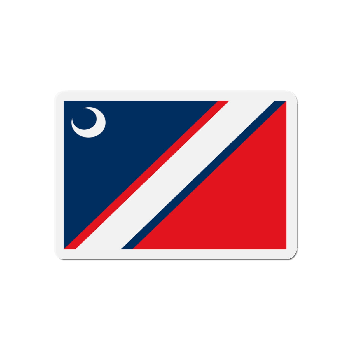 Flag of Clinton South Carolina - Die-Cut Magnet-5" x 5"-The Sticker Space