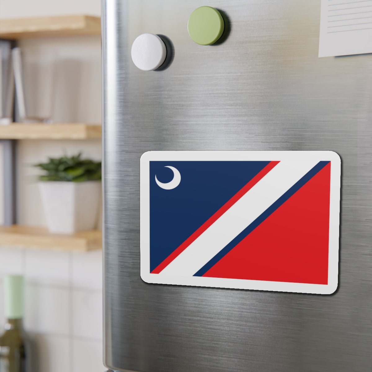 Flag of Clinton South Carolina - Die-Cut Magnet-The Sticker Space