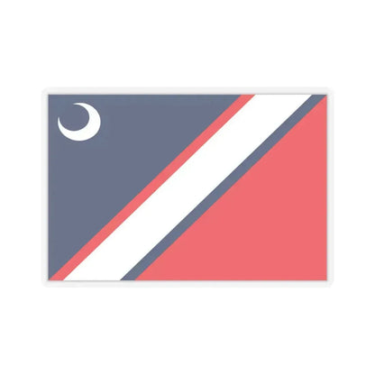 Flag of Clinton, South Carolina - STICKER Vinyl Kiss-Cut Decal 6 Inch Transparent - The Sticker Space