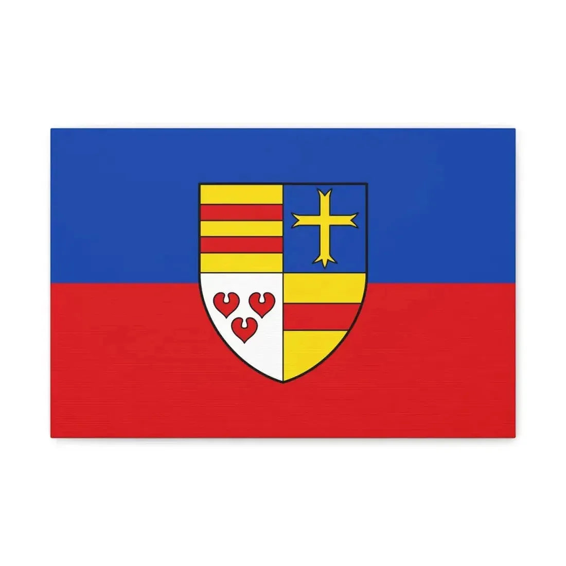 Flag of Cloppenburg Germany - Canvas Wall Art 18″ x 12″ 1.25" - The Sticker Space