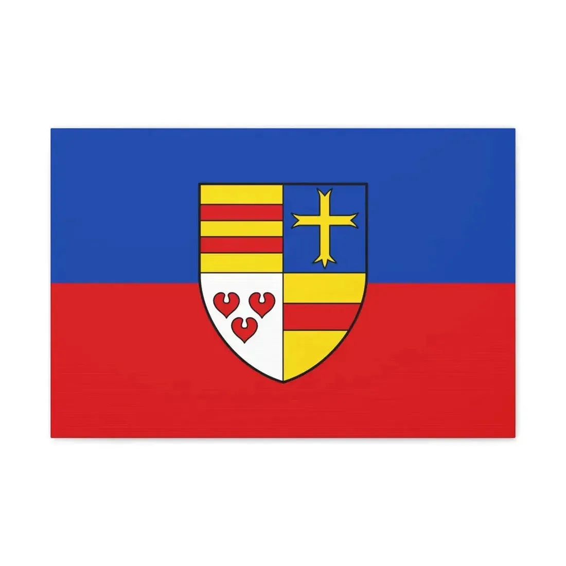 Flag of Cloppenburg Germany - Canvas Wall Art 24″ x 16″ 1.25" - The Sticker Space