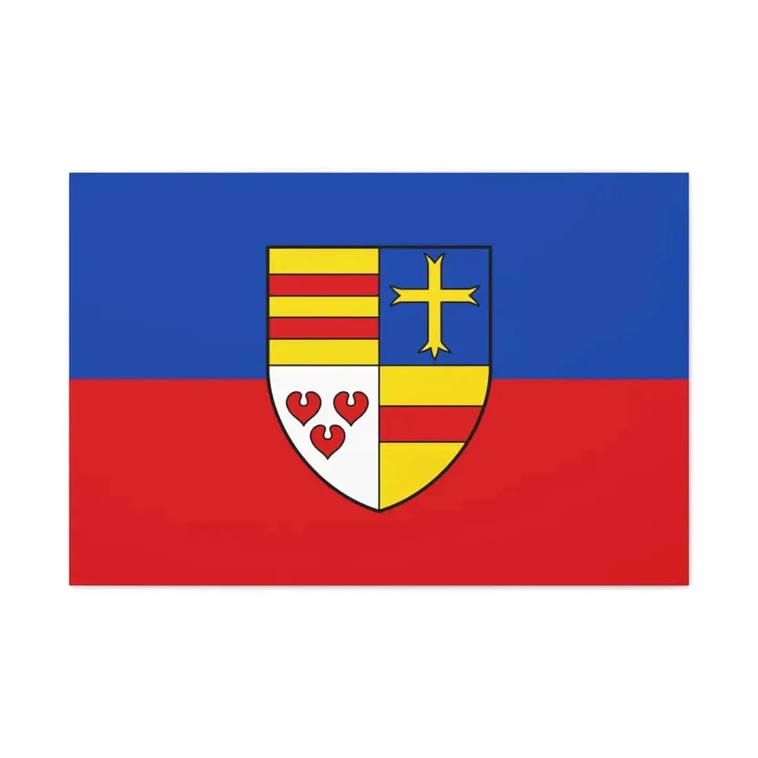 Flag of Cloppenburg Germany - Canvas Wall Art 36" x 24" 1.25" - The Sticker Space