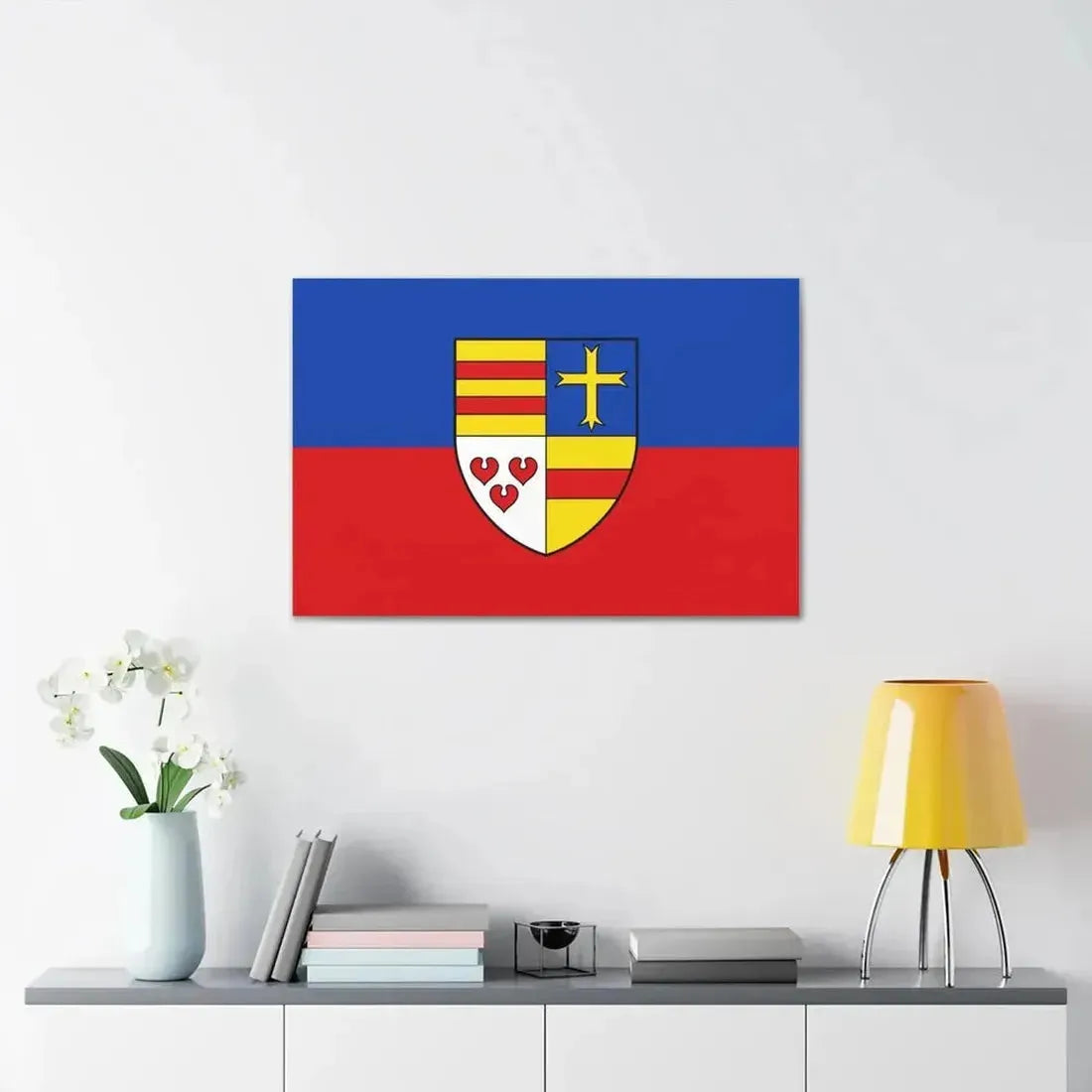 Flag of Cloppenburg Germany - Canvas Wall Art - The Sticker Space