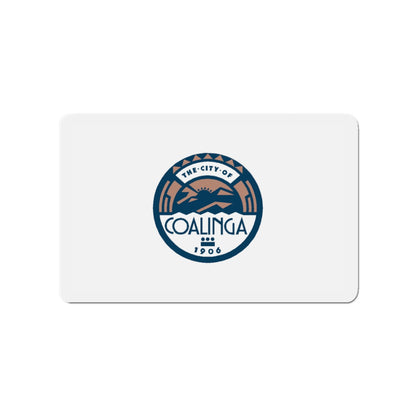 Flag of Coalinga California - Die-Cut Magnet-3" x 3"-The Sticker Space