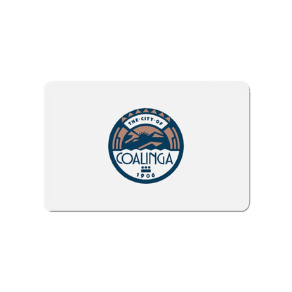 Flag of Coalinga California - Die-Cut Magnet-4" x 4"-The Sticker Space