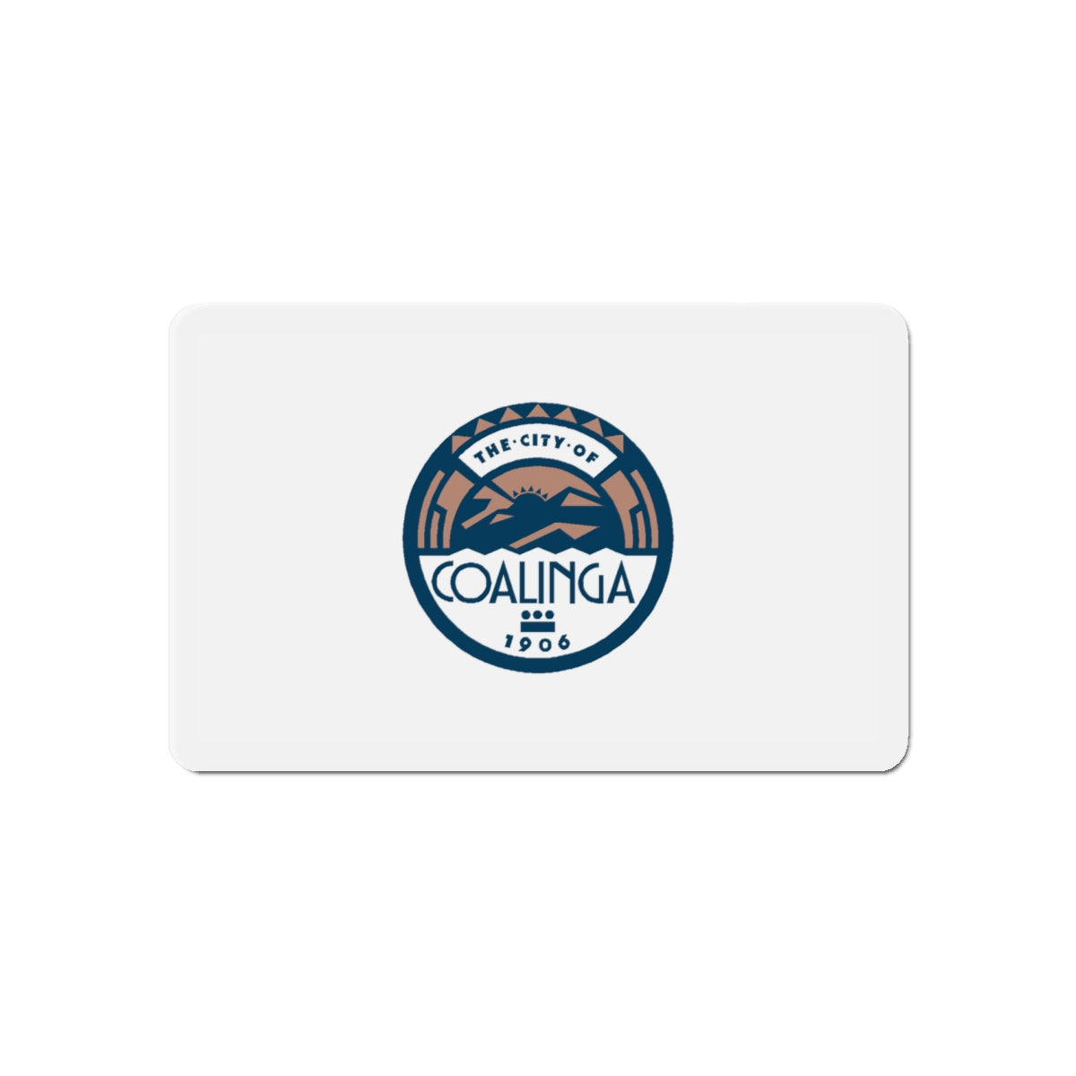 Flag of Coalinga California - Die-Cut Magnet-6 × 6"-The Sticker Space