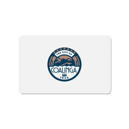 Flag of Coalinga California - Refrigerator Magnet 3 Inch - The Sticker Space