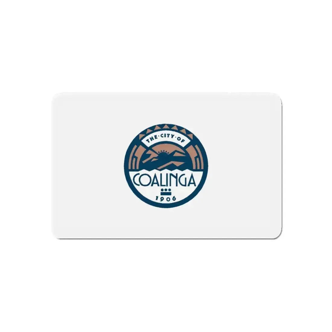 Flag of Coalinga California - Refrigerator Magnet - The Sticker Space