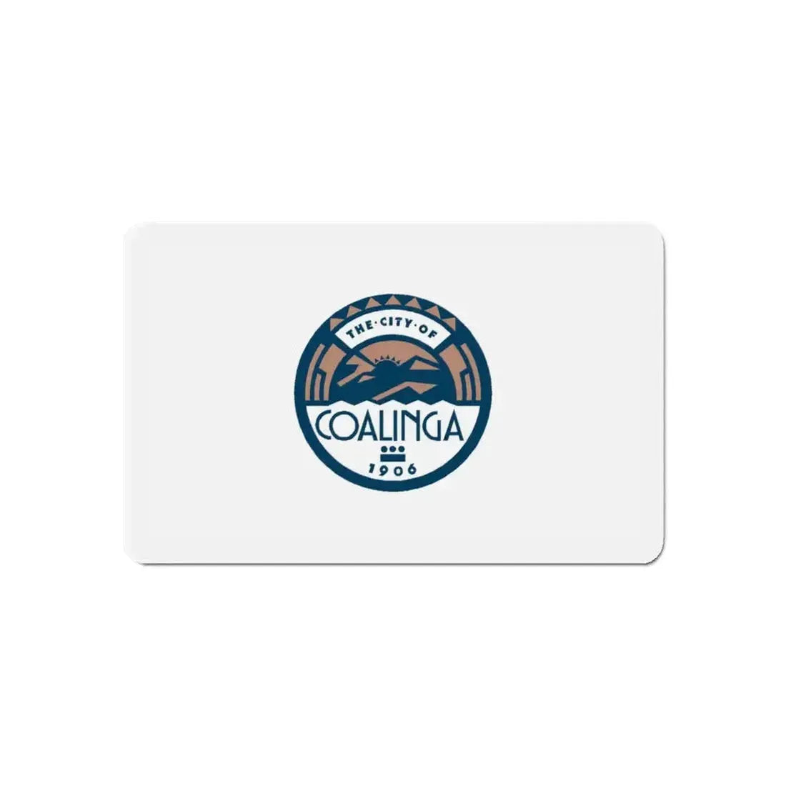 Flag of Coalinga California - Refrigerator Magnet - The Sticker Space