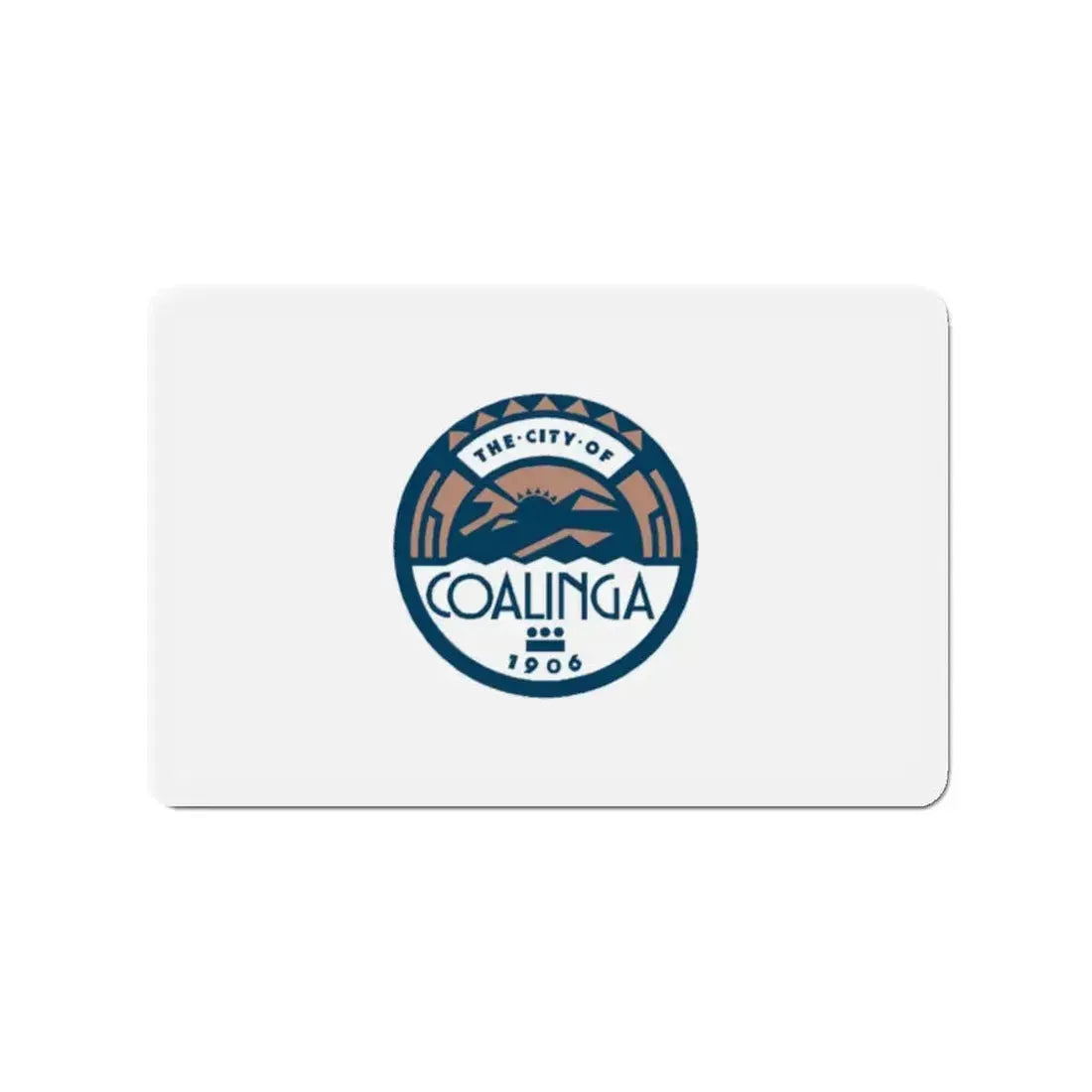 Flag of Coalinga California - Refrigerator Magnet - The Sticker Space