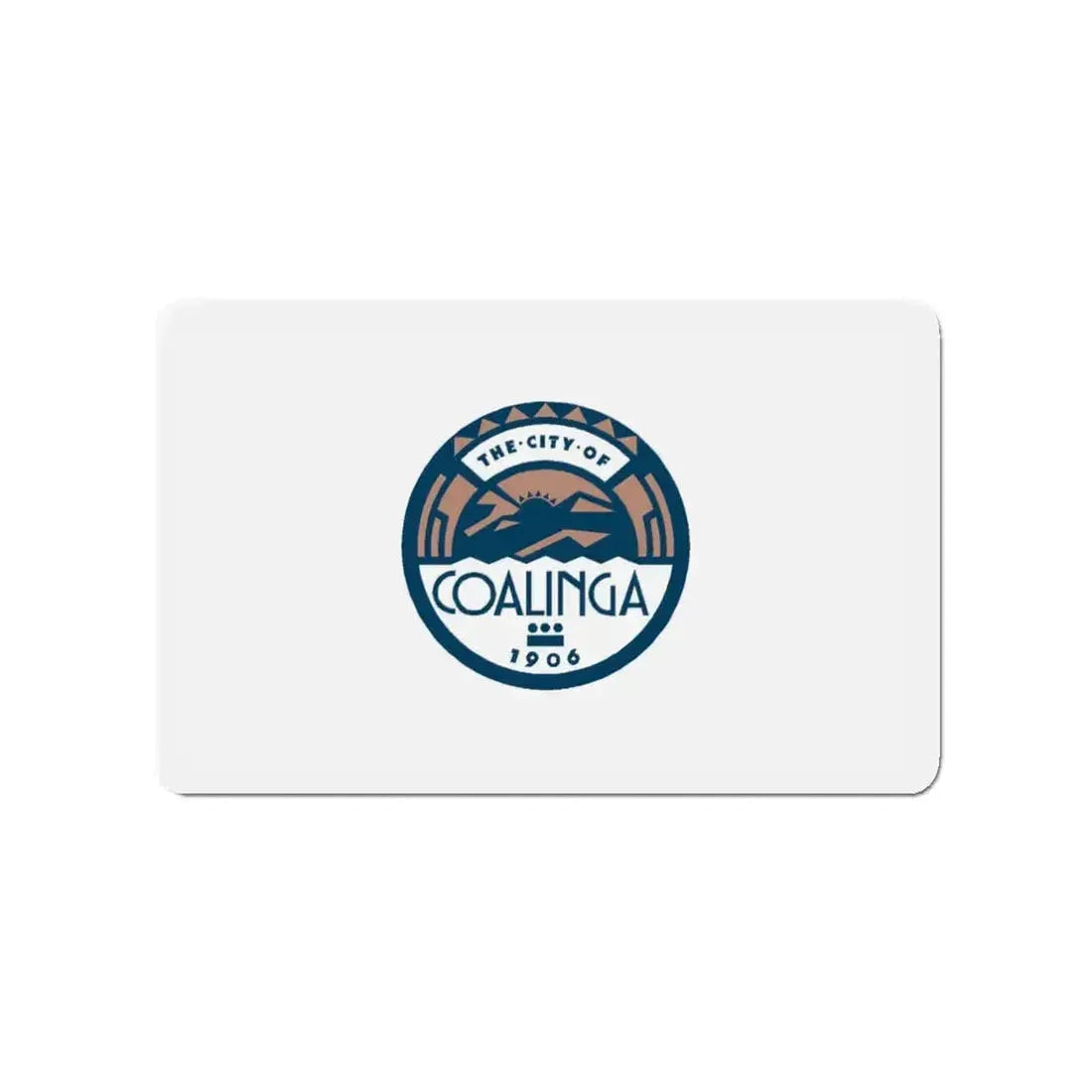 Flag of Coalinga California - Refrigerator Magnet - The Sticker Space