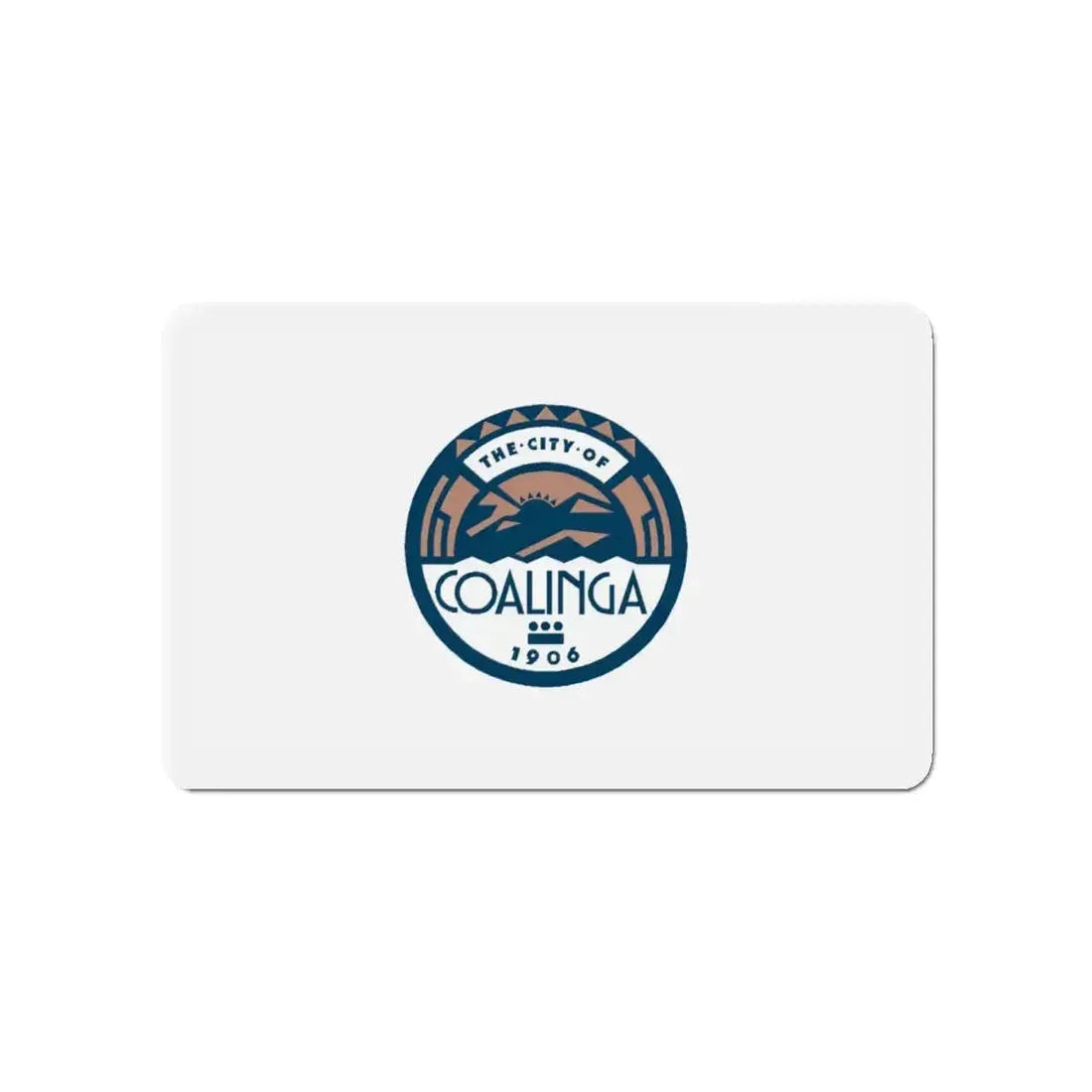 Flag of Coalinga California - Refrigerator Magnet - The Sticker Space