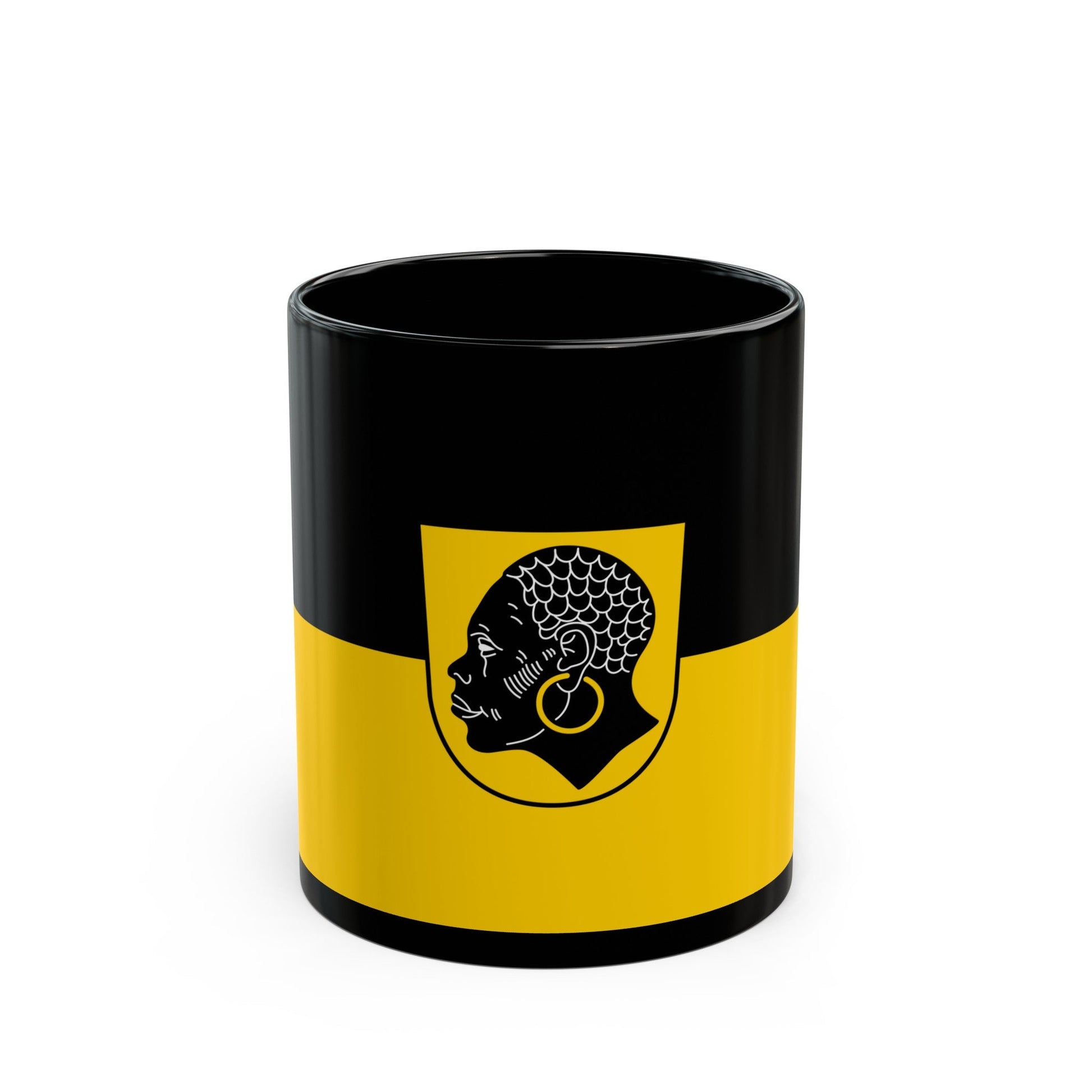 Flag of Coburg 2 Germany - Black Coffee Mug-11oz-The Sticker Space