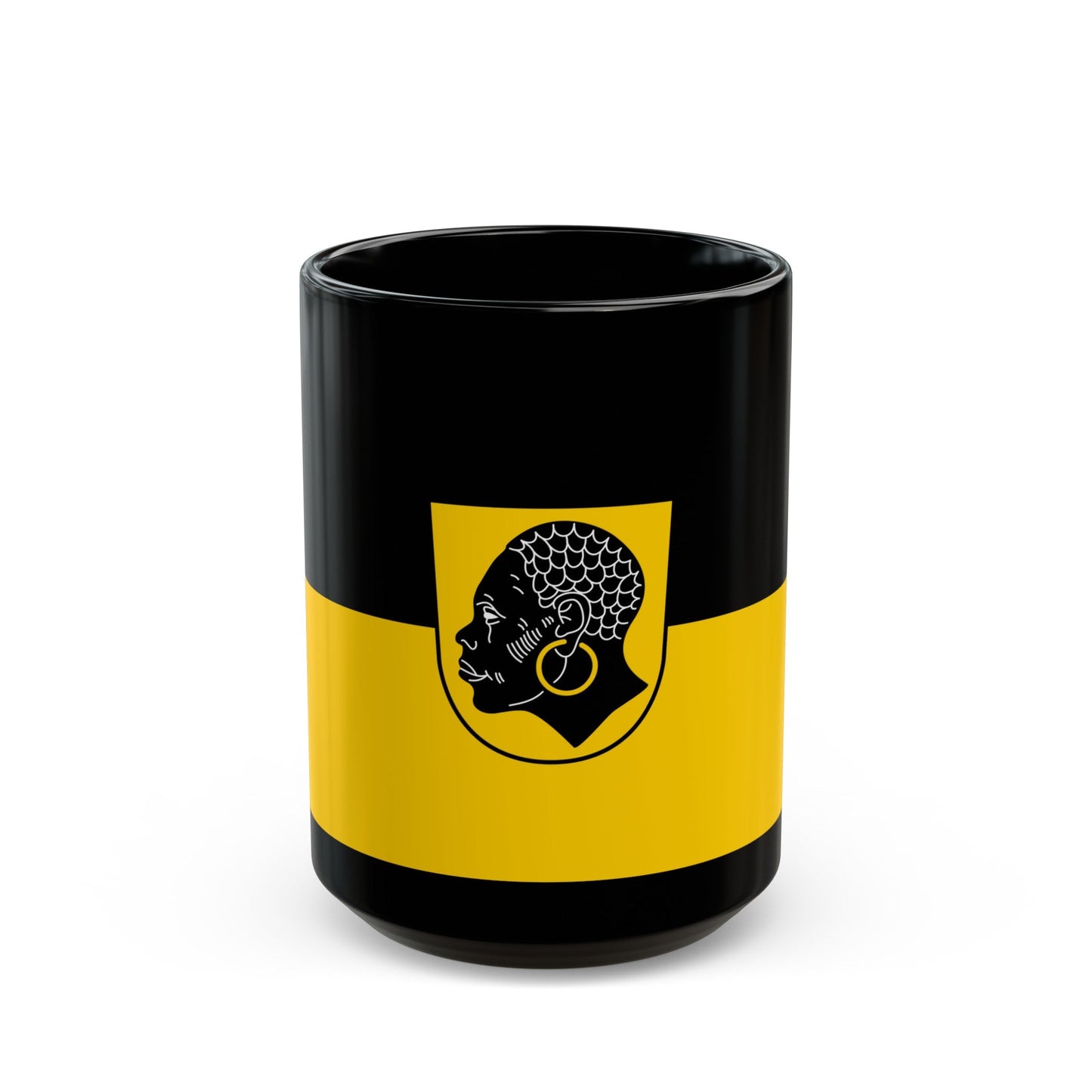 Flag of Coburg 2 Germany - Black Coffee Mug-15oz-The Sticker Space