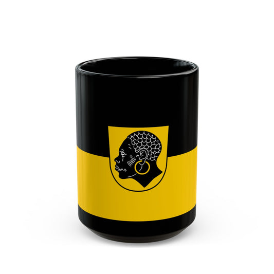 Flag of Coburg 2 Germany - Black Coffee Mug-15oz-The Sticker Space