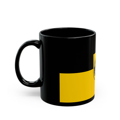 Flag of Coburg 2 Germany - Black Coffee Mug-The Sticker Space