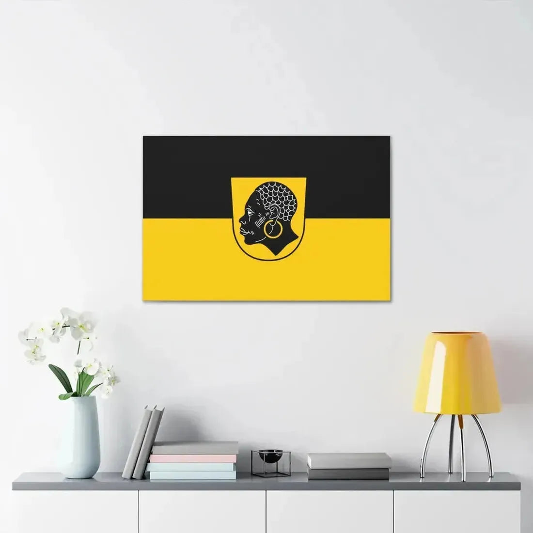 Flag of Coburg 2 Germany - Canvas Wall Art - The Sticker Space