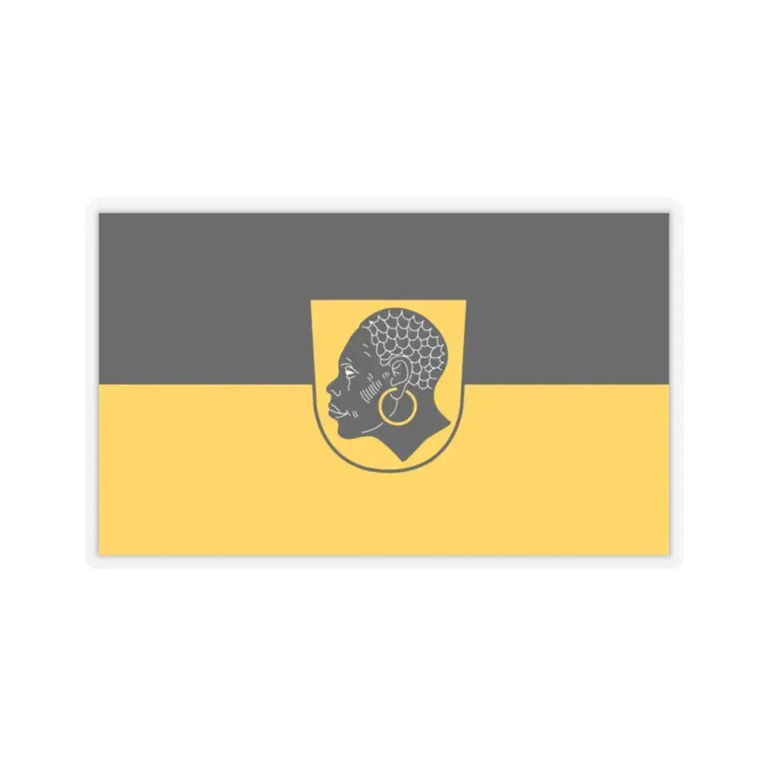 Flag of Coburg 2 Germany - STICKER Vinyl Kiss-Cut Decal 2 Inch Transparent - The Sticker Space