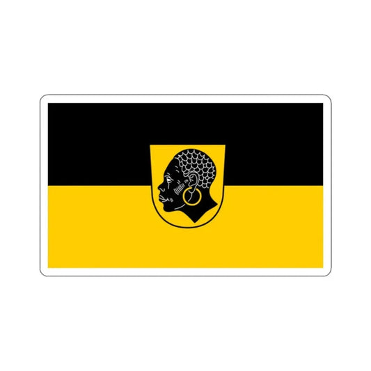 Flag of Coburg 2 Germany - STICKER Vinyl Kiss-Cut Decal 2 Inch White - The Sticker Space