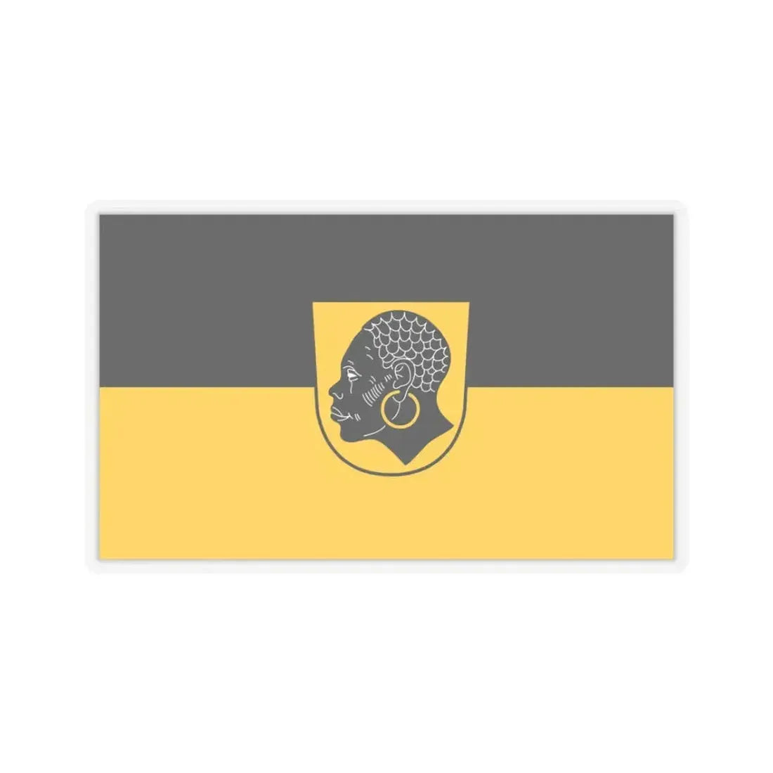 Flag of Coburg 2 Germany - STICKER Vinyl Kiss-Cut Decal 3 Inch Transparent - The Sticker Space