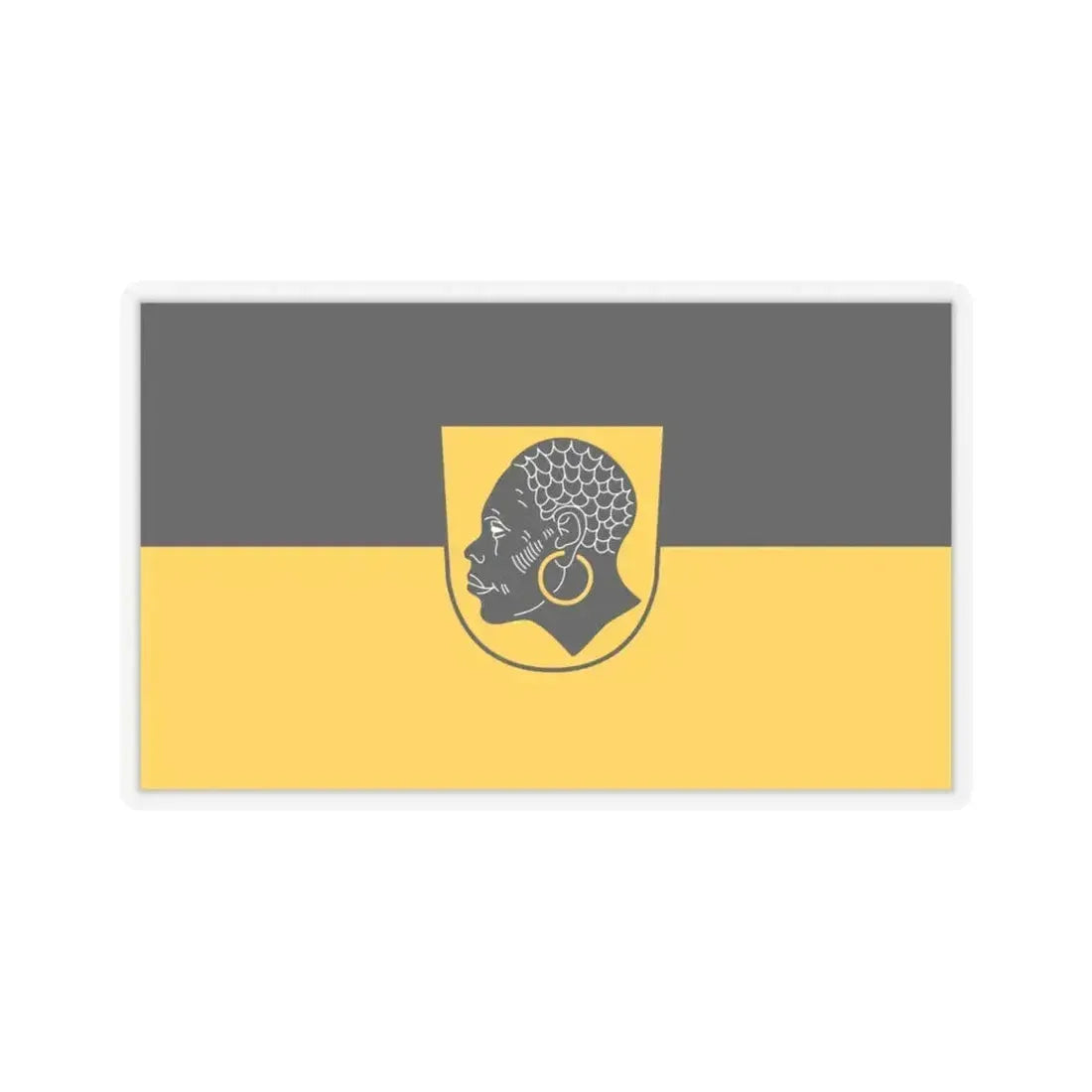 Flag of Coburg 2 Germany - STICKER Vinyl Kiss-Cut Decal 4 Inch Transparent - The Sticker Space