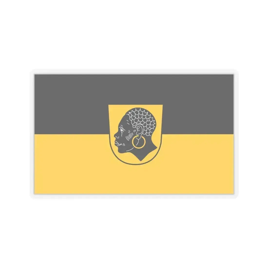 Flag of Coburg 2 Germany - STICKER Vinyl Kiss-Cut Decal 6 Inch Transparent - The Sticker Space
