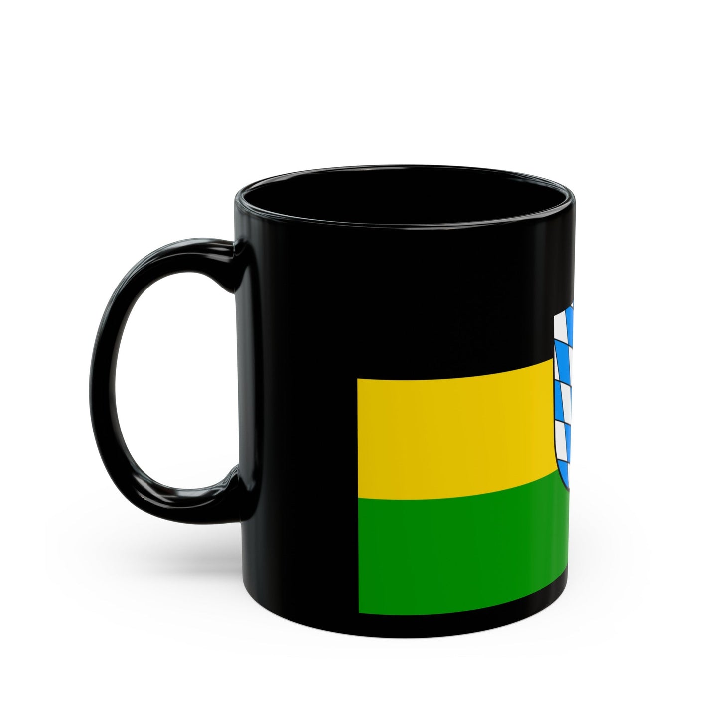 Flag of Coburg Germany - Black Coffee Mug-The Sticker Space