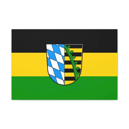 Flag of Coburg Germany - Canvas Wall Art 24″ x 16″ 1.25" - The Sticker Space