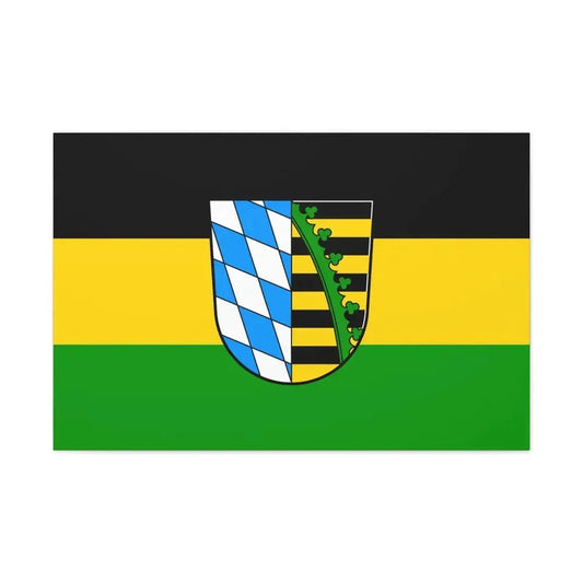 Flag of Coburg Germany - Canvas Wall Art 36" x 24" 1.25" - The Sticker Space