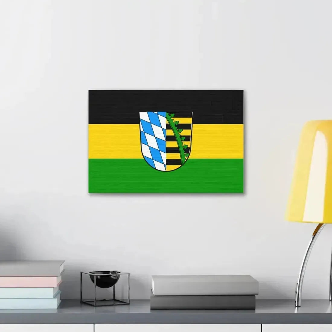 Flag of Coburg Germany - Canvas Wall Art - The Sticker Space