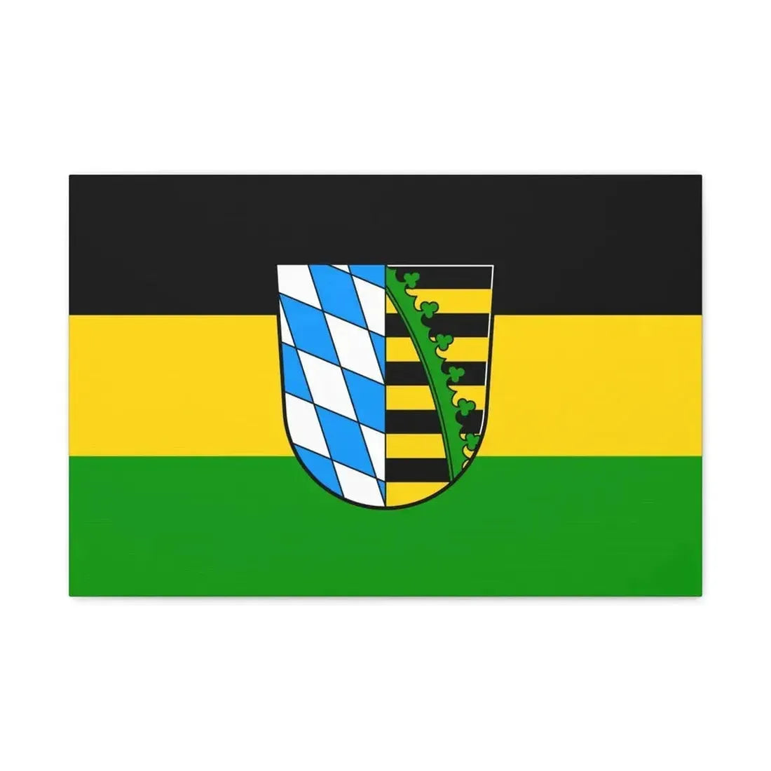 Flag of Coburg Germany - Canvas Wall Art - The Sticker Space