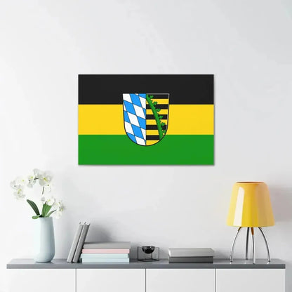 Flag of Coburg Germany - Canvas Wall Art - The Sticker Space