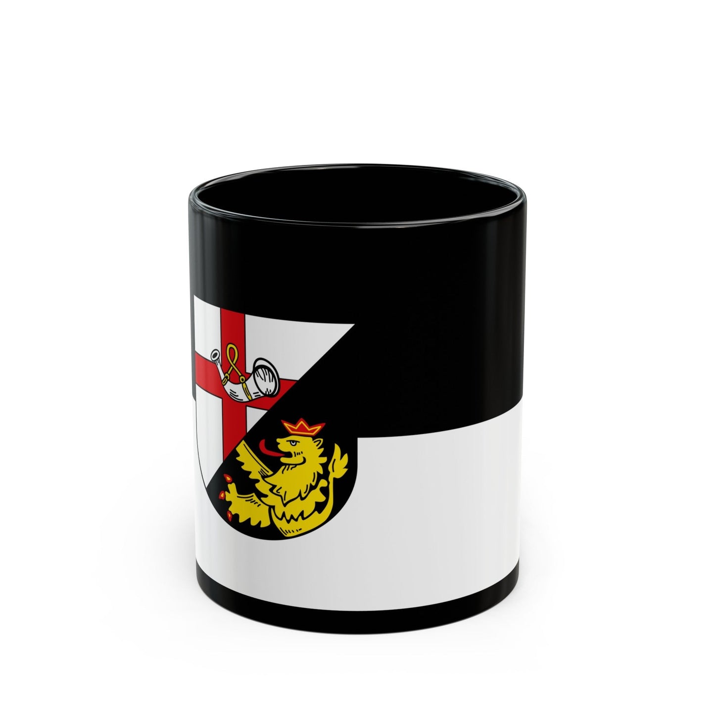 Flag of Cochem Zell Germany - Black Coffee Mug-11oz-The Sticker Space