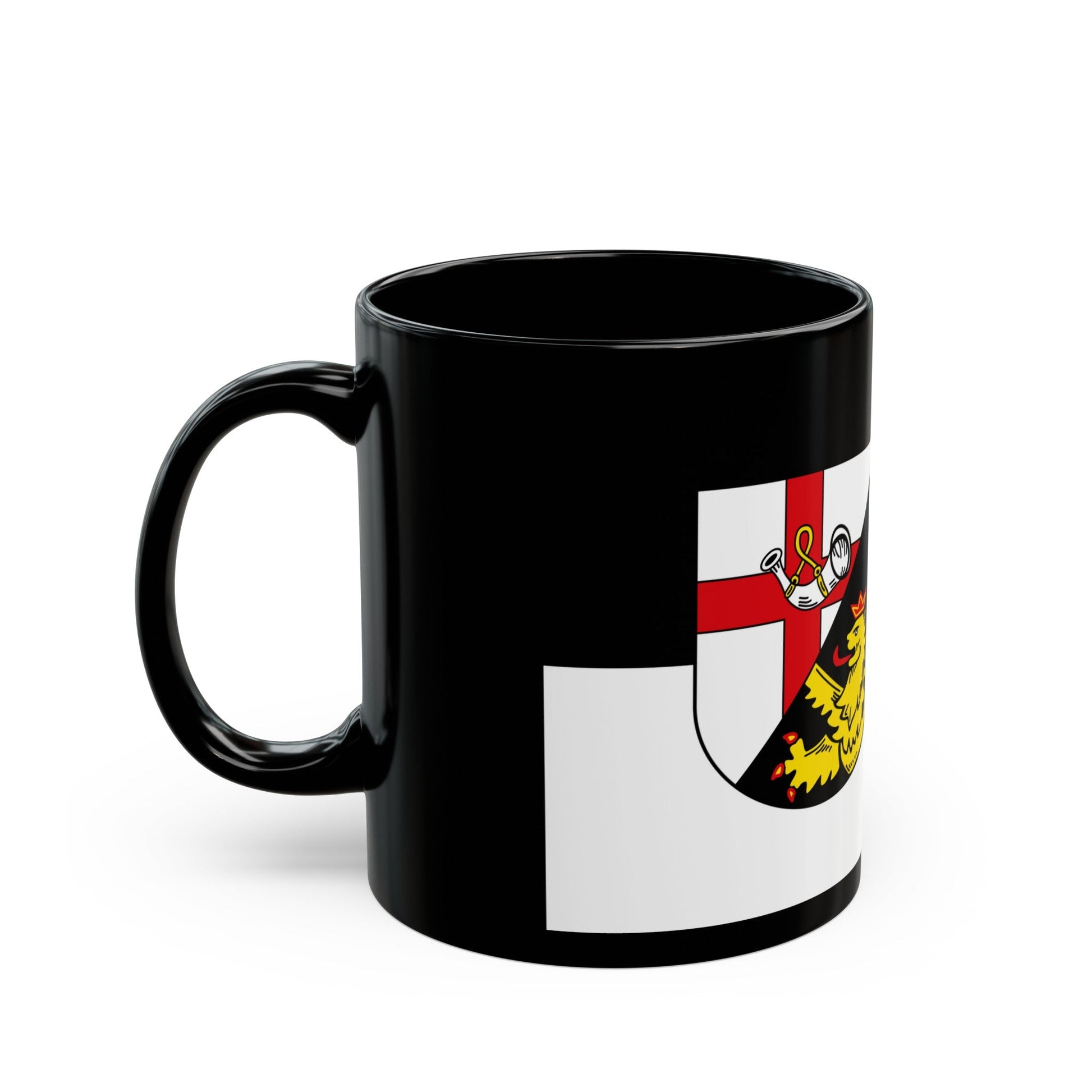 Flag of Cochem Zell Germany - Black Coffee Mug-The Sticker Space