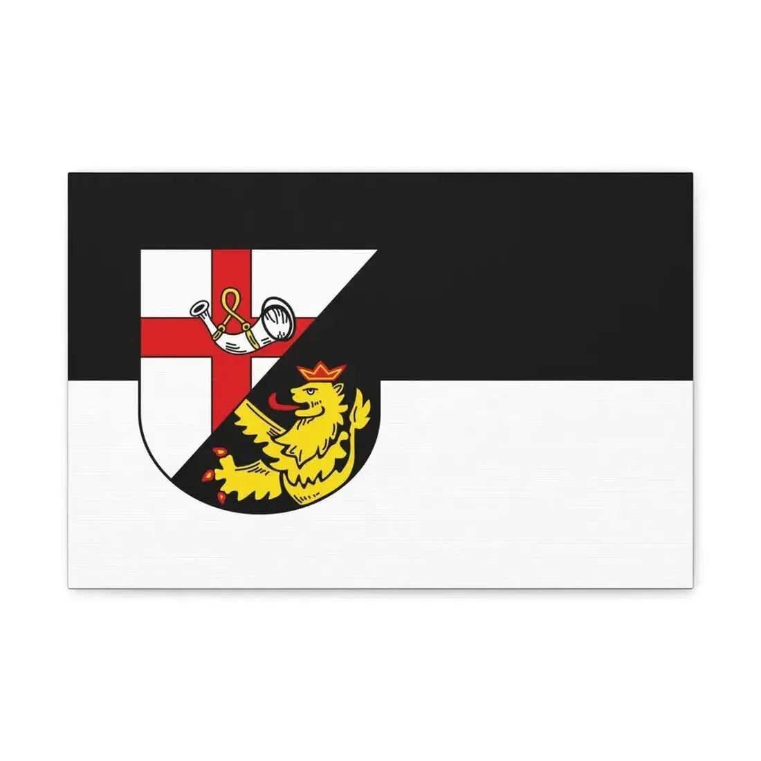 Flag of Cochem Zell Germany - Canvas Wall Art 18″ x 12″ 1.25" - The Sticker Space