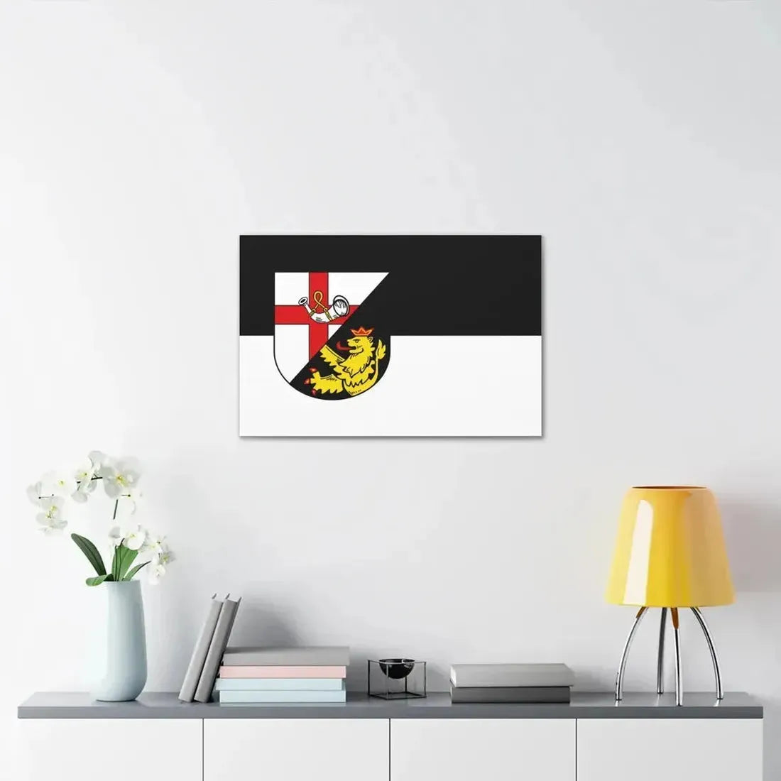 Flag of Cochem Zell Germany - Canvas Wall Art - The Sticker Space