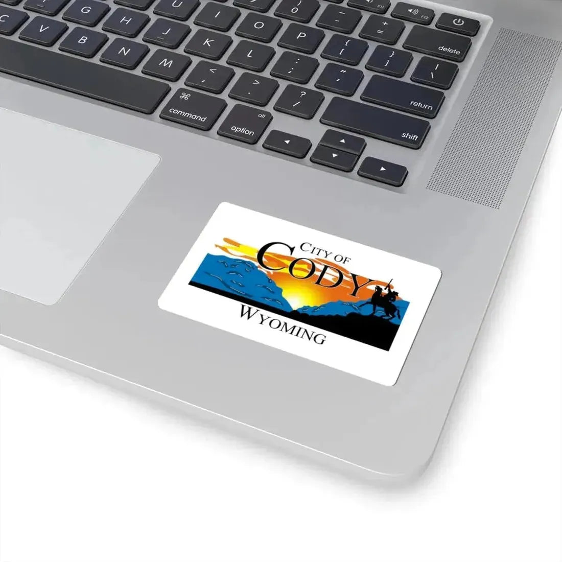 Flag of Cody Wyoming (United States) STICKER Vinyl Kiss-Cut Decal - The Sticker Space