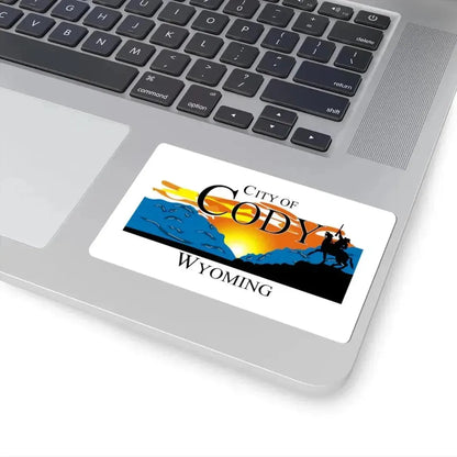 Flag of Cody Wyoming (United States) STICKER Vinyl Kiss-Cut Decal - The Sticker Space