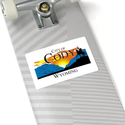 Flag of Cody Wyoming (United States) STICKER Vinyl Kiss-Cut Decal - The Sticker Space