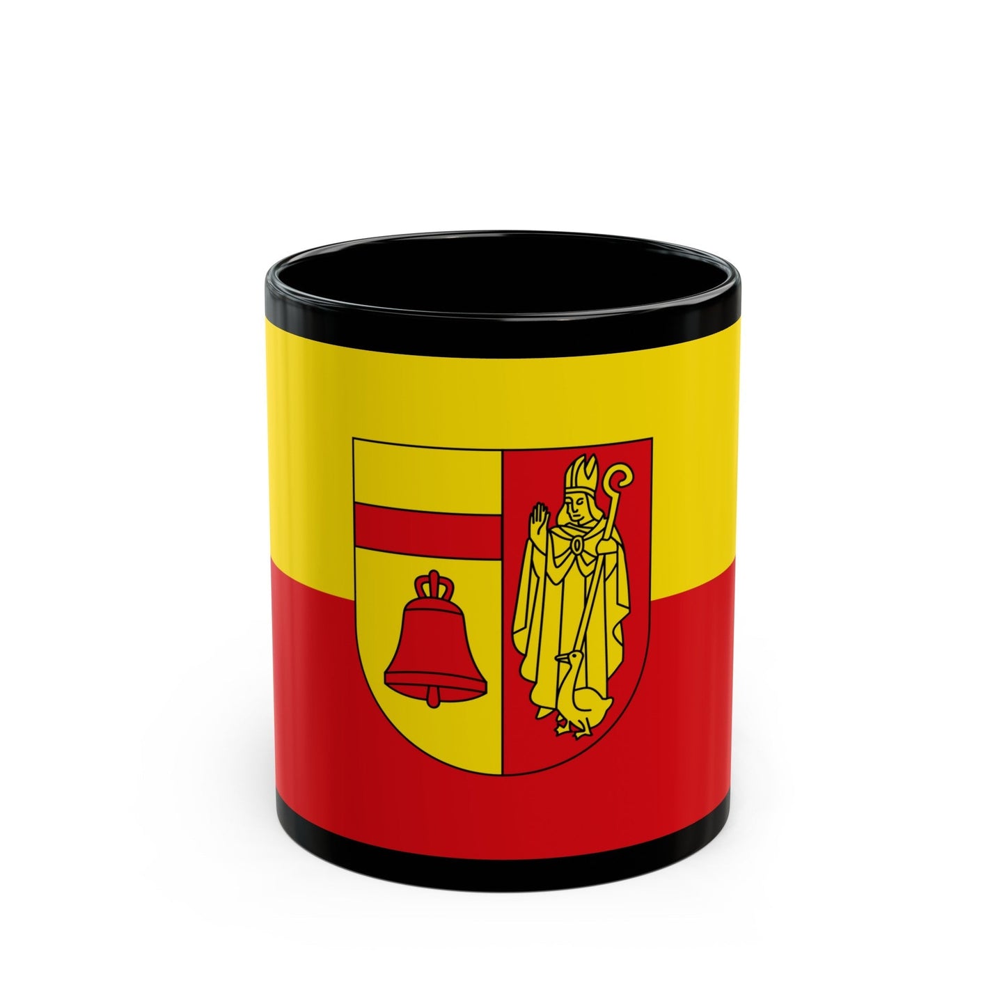 Flag of Coesfeld Germany - Black Coffee Mug-11oz-The Sticker Space